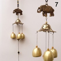 정원 인테리어 전원주택 소품 1pc 골동품 바람 종소리 구리 마당 생활 금속 바람 종소리 어 동양 행운의 금속, a7
