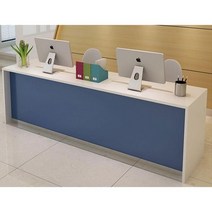 인포데스크 로고 제작 상담 학원 에스테틱 카운터 프런트, UV 광택 베이킹 페인트 레드