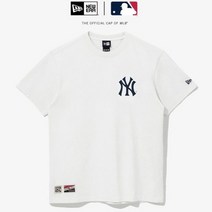 뉴에라 AP MLB 헤비 코튼 뉴욕 양키스 티셔츠 오프 화이트 13086576