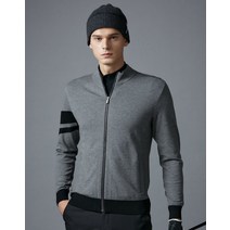 22FW [PREMIUM] 그레이 솔리드 소매 포인트 풀집업 스웨터 DGSW2C603G2