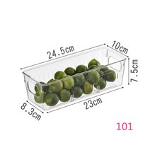 냉장고 서랍 투명 과일 식품 저장 상자 보관함 식료품 저장실 냉동고 용기, [10] 101 no divider cover