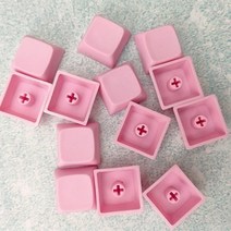 XDA 프로필 키캡 기계식 키보드 PBT 키 캡 1U 1X 맞춤형 게이머 블랙 핑크 체리 Mx 스위치 고도, [06] 200 Pcs, [02] Pink