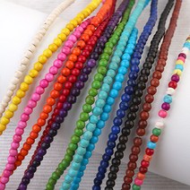 [4995]원석라운드 3mm 하울라이트 합성착색 13color 1줄(약38cm)