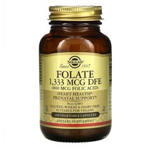 Solgar Folate 엽산 800mcg 250캡슐 1개
