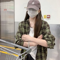 데이데이 론지 체크 셔츠