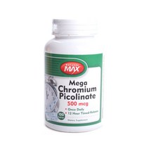 네츄럴밸런스 Natural Balance 메가 크로뮴 피콜리네이트 500mcg 베지캡, 100개입 × 1개