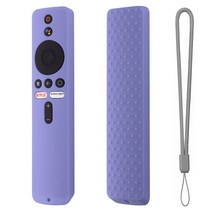 Xiaomi Mi TV 스틱 용 리모컨 케이스 4K 실리콘 커버 (끈 포함), 07 Light Grey