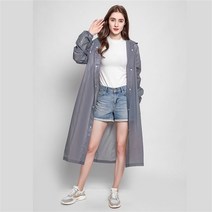peva women man raincoat adult clear transparent 캠핑 레인웨어 suitthickened 방수 레인 판초 코트, 회색, 한 사이즈