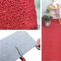 로엘리빙 방염 루프롤카페트 120x100cm 레드, 단품