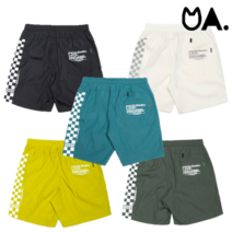 아첼 바이크 체커드 라이트 재귀반사 스카치 반바지 여름바지, 청록색, 2size(30-32)