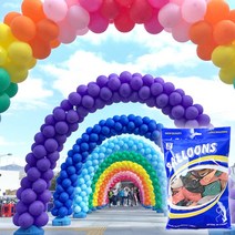 벌룬 5인치 100개 1봉지 단위 신규브랜드풍선 고품질 저가형 수입 풍선 실내 장식 홈파티 생일풍선 아치, 레트로오션블루