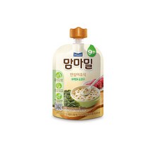 맘마밀 안심이유식 단호박과 소고기(6개월) 100g, 1팩, 미역과 소고기