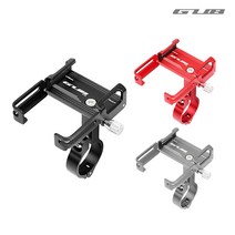 GUB P10 자전거 스마트폰 거치대 알루미늄 고강도 [ABC0157], 레드