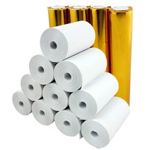 휴대용 영수증 용지 롤 57x30mm 모바일 POS 58mm 블루투스 감열식 프린터용 코어리스 현금 롤까지 8 개입, 한개옵션0