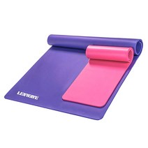 [작심매일] 2인용 빅사이즈 와이드요가매트 10mm, 퍼플