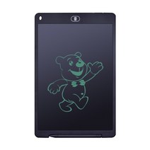 전자칠판 chipal 12 인치 lcd 쓰기 태블릿 디지털 그래픽 태블릿 전자 드로잉 패드 필적 그래픽 태블릿 펜 배터리 1, 12인치 블랙