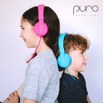 PURO 청력보호 어린이용 유선 헤드셋 PURO BASIC, 핑크