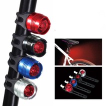 JS automotive 자전거 싸이클 전동킥보드 야간라이딩 LED 라이트 전조등 후미등 안전등 악세사리 용품, 컴팩트루비라이트 - 레드