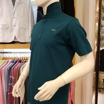 루이까스텔 남성 봄여름 체크 아시 배색 솔리드 기본 PK 반팔 티셔츠