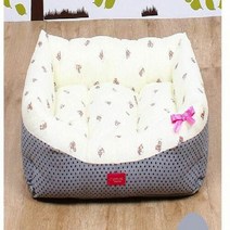 강아지메모리폼침대 자동차 사각 소 그레이 방석, 상세페이지 참조