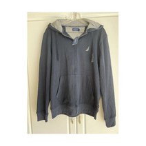 Nautica 노티카 로고 집업 후드 사이즈 라지 M 네이비 블루 후드티 426273