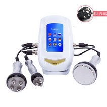 고주파마사지기 갈바닉 3in 1 40K 진공 초음파 Cavitation 시스템 기계 RF 얼굴 리프팅 장치 눈 마사지 체, 02 EU  PLUG
