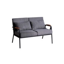 2인용 쇼파 좁은공간 소파 미니멀 북유럽 의류매장, 하늘색 더블