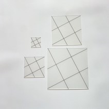 취미 퀼트 diy 도구 사각형 눈금자 템플릿 재봉틀 DIY 바느질 공예, [01] 2.5x2.5inch