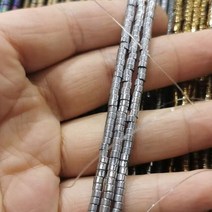 블러드스톤 비즈 목걸이 원석 패션 블랙 적철광 Heishi 천연 석재 비즈 쥬얼리 만들기 DIY 힐링파워 정품