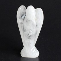 천사상 동상 조각품 천연 차크라 석영 자수정 호랑이 눈 돌 조각 크리스탈 레이키 -130, Clear Quartz