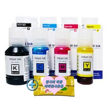 [COMEBANK] 비정품잉크 엡손 호환 T03Y 001 잉크 4색 세트 EPSON L6191 무한 프린터용 충전 잉크 세트 T03Y 호환