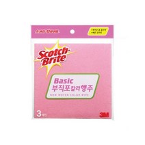 스카치브라이트 부직포 칼라 행주, 혼합 색상, 3매입 x 10개