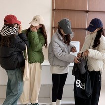 RM 역시즌 패딩 숏 여 다운재킷 작은 항구풍 루즈 학생 도톰 코트