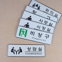 이모티콘 회사 소호사무실 안내 사인 표지판 안내문패 이름판, 회의실