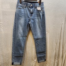 [잠뱅이] 봄상품 여)오비안밴드 시계포켓 변형 탈색 솔트워싱 배기청바지AN1DBF257