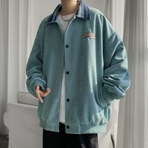 골덴점퍼 남자 봄계절 하라쥬크 무드 코트 트렌드 건달카리스마 야구복 의류 2073576223