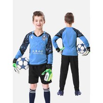 어린이 훈련 골키퍼 학생 어른 키즈 축구 유니폼 세트, XXL 형광녹색 반바지 슈트