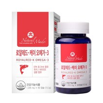 캐나다 네츄럴메이드 로얄레드 케이 오메가3 60캡슐, 5개