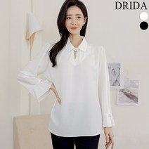 엄마옷 드리다 가을 카라 진주 쉬폰 흰색 빅사이즈 블라우스 검정 40대 미시옷 50대 중년 정장 엄마옷 하객