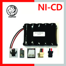 PORESO 6V AA 600mAh 니카드 Ni-CD 수신기 RC RC카 탱크 워탱크 락크롤러 탑크롤러 배터리, 옵션1)JST컨넥터