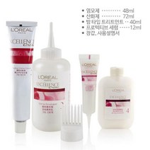 HAPST_ 염색크림 다운펌약 흰머리커버 브라운염색약 로레알염색약 새치 헤어염색, 선택_ 로레알 화장품 엑셀랑스 크림 4호 자연스러운, 이상품!!