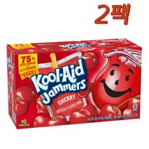 Kool-Aid 쿨에이드 체리 소프트 드링크 177ml 10봉입 2팩, 1개