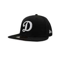 100% 정품 NWT 로스앤젤레스 LA D 다저스 검은색 모자 흰색 로고 매우 희귀 95fifty 장착
