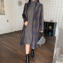 쮸샵 목폴라 롱 니트 원피스