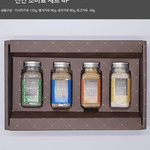 백화점 동시판매 천연 조미료 4종 선물세트, 4통, 100g