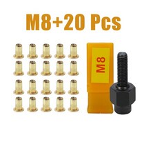 핸드 리벳 너트 세트 도구용 수동 리베터 20 개 포함 M3M12 간단한 설치 액세서리, 05 M8 20Pcs