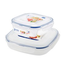 락앤락 3칸 4칸 나눔 밀폐용기 2종세트 - 냉동실.냉장고정리 투명타파통 나눔반찬통 주방수납 전자렌지 레인지, 750ml+1.35L, 1세트