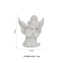 CH 유럽 레트로 보지 마 엔젤 아트 거실 장식 홈 액세서리 장식 창조적 인 웨딩 선물, 트럼펫 무릎 천사 (Zuo Si)