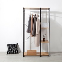 이안비즈 루미안 우드 인테리어 선반행거, 02_화이트