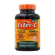 아메리칸 헬스 에스터-C 1000 mg 위드 시트러스 바이오플라보노이드 120 베지타블렛, 2병, 120정